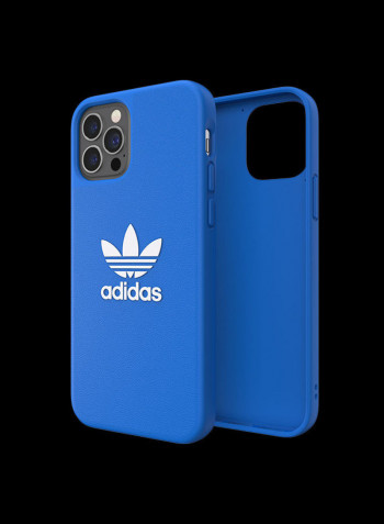 Logo Printed Protective Case Cover For Apple iPhone 12 / 12 Pro 7.6 x 1 x 15cm Bluebird/White