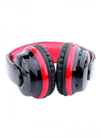 Over-Ear Bluetooth Stereo Headphones With Mic Red