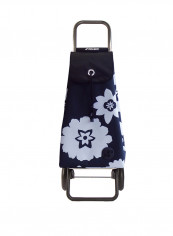 Shopping Trolley Bag Blue/White 340x190x620millimeter