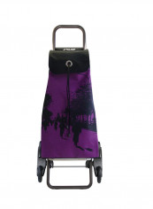Shopping Trolley Bag Purple/Black 340x190x620millimeter