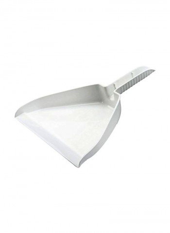 Pack Of 12 Polypropylene Dust Pan White 10inch