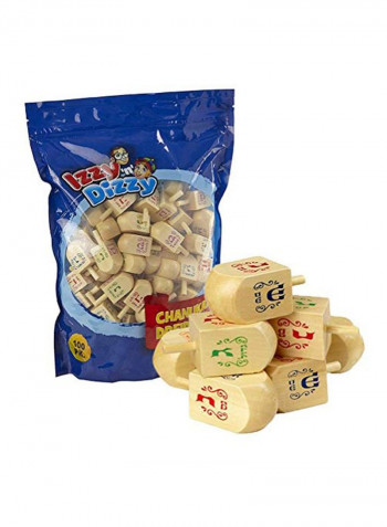 100-Piece Wooden Dreidels Game
