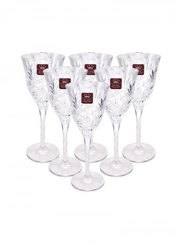 6-Piece York Goblet Set Clear 25X17X21centimeter