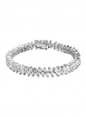 925 Sterling Silver Cubic Zirconia Studded Tennis Bracelet