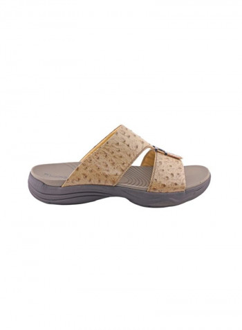 Casual Comfortable Arabic Sandals Beige