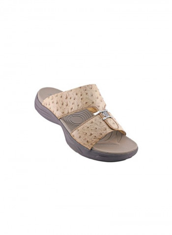 Casual Comfortable Arabic Sandals Beige