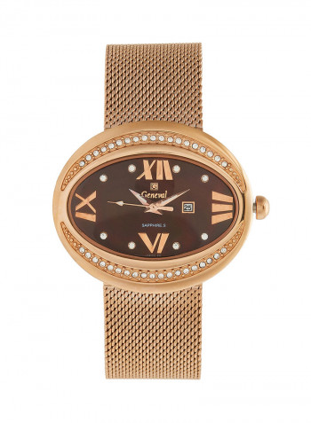 Women's Stainless Steel Analog Wrist Watch GLS132QRPO
