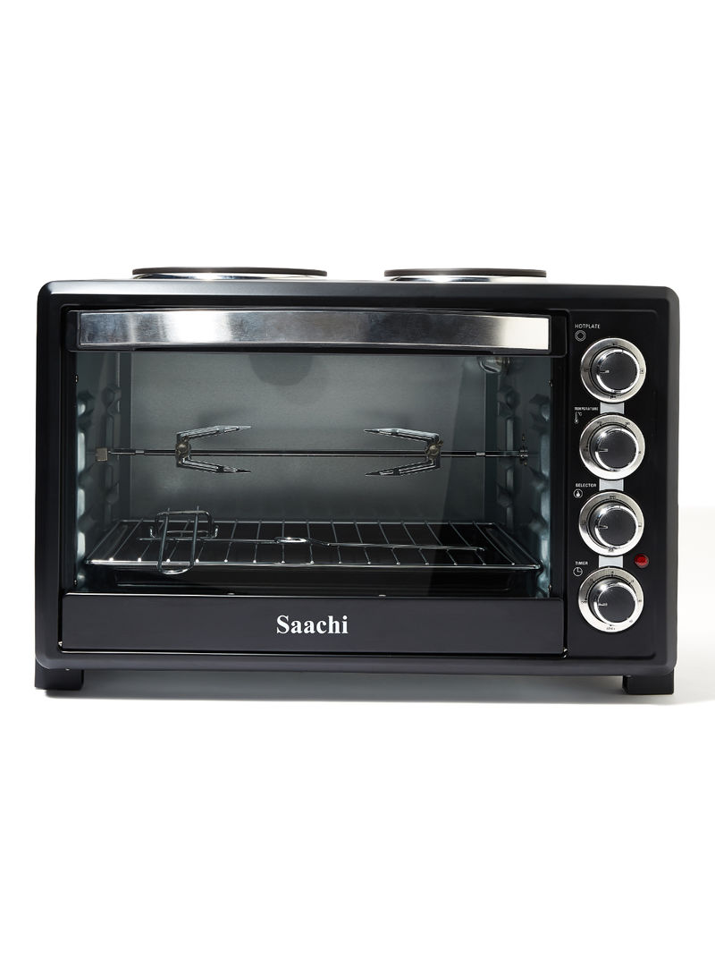 Electric Oven With Hotplates NL-OH-1946HPG-BK Black