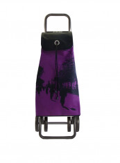 Shopping Trolley Bag Purple/Black 340x190x620millimeter