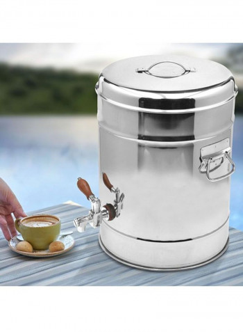 Compact Tea Urns Silver 27x27x37.5cm
