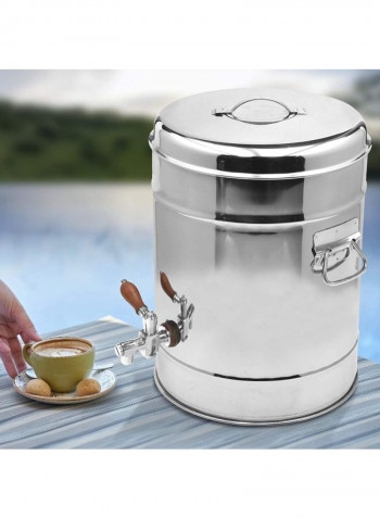 Compact Tea Urns Silver 27x27x37.5cm