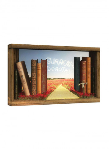 The Wizard Of Oz Dorothy's The Yellow Brick Road' Gallery Wrapped Canvas Wall Art Multicolour 14 x 24inch
