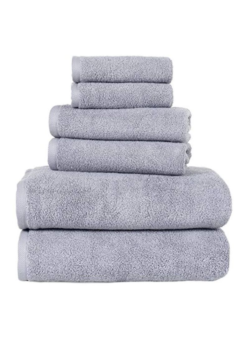 6-Piece Towel Set Grey