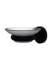 Dottingham Collection Wall Mounted Soap Dish Matte Black 3x4.5x2.5inch