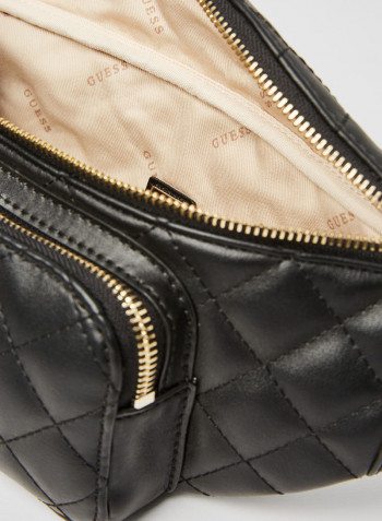 Illy Quilted Belt Bag Black