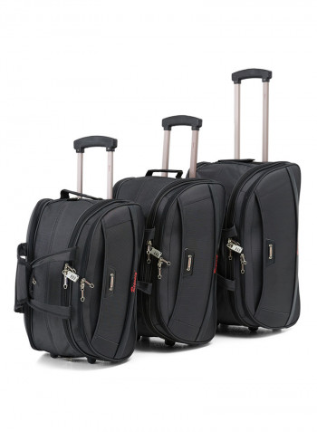 Softside 3 Piece Duffel Bag Set Black