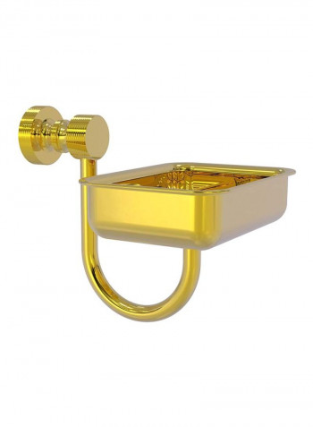 Foxtrot Collection Wall Mounted Soap Dish Gold