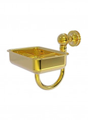 Mambo Collection Wall Mounted Soap Dish Gold 4.5x3.5x2inch