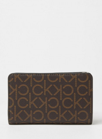 Monogram Wallet بني