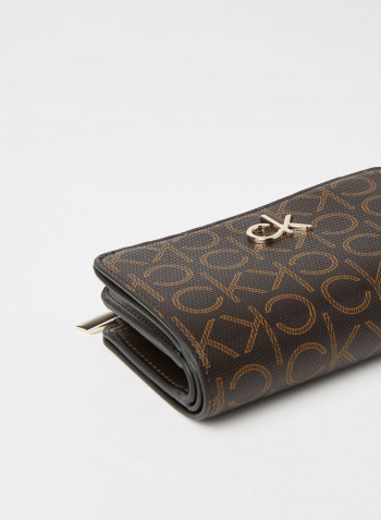 Monogram Wallet بني