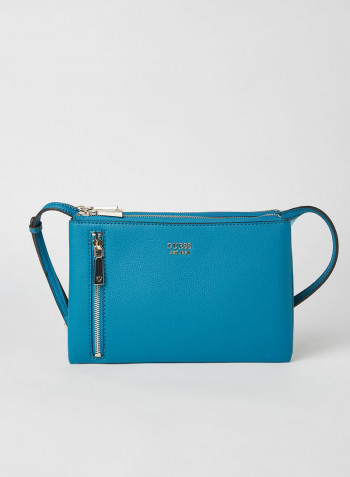 Naya Double Zip Crossbody Bag Pacific