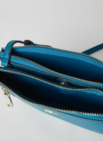 Naya Double Zip Crossbody Bag Pacific