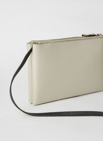 Naya Double Zip Crossbody Bag Stone Multi