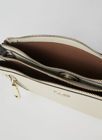 Naya Double Zip Crossbody Bag Stone Multi