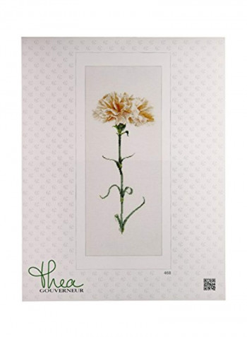 Carnation Counted Cross Stitch Kit White/Yellow/Green