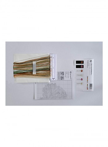 Carnation Counted Cross Stitch Kit White/Yellow/Green