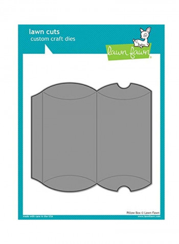 Pillow Box Custom Craft Die Grey