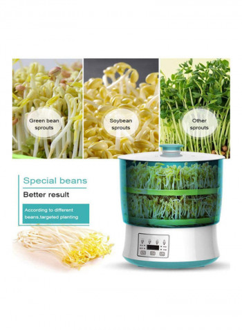 2 Layer Automatic Bean Sprouts Maker Machine Multicolour