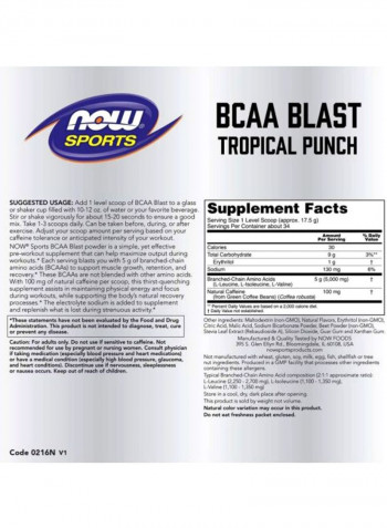 Bcaa Blast Powder - Natural Raspberry