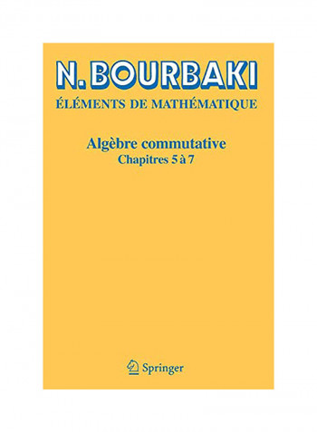 Algèbre Commutative: Chapitres 5 À 7 Paperback 2