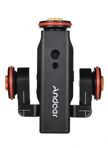 Motorized Camera Video Dolly With Scale Indication Electric Track Slider Black/Orange/Silver
