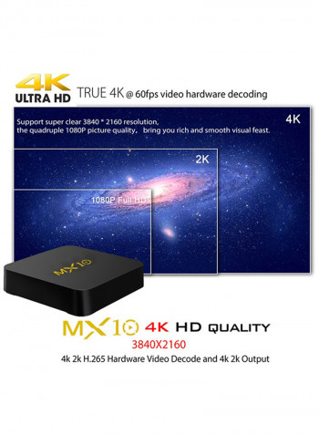 Smart TV Box MX10 Black