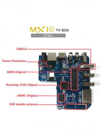 Smart TV Box MX10 Black