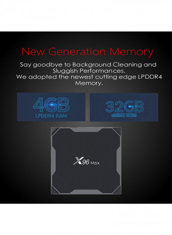 Smart TV Box X96 MAX Black