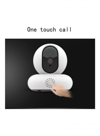 360° Mini Surveillance Camera White/Black