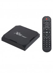 4K Media Player TV Set Top Box With Remote X96 MAX+ Black