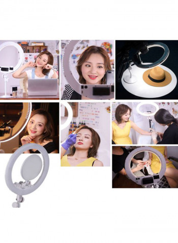 Bi-Colour LED Photography Ring Light 46.2x8x41centimeter White