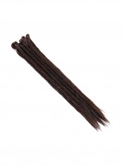30-Piece Dread Extension Long Single Ended Hippie Style Hair Extension Brown 20inch