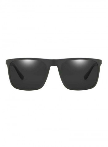 Men's Polarized Rectangular Sunglasses - Lens Size: 65 mm