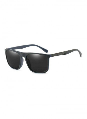 Men's Polarized Rectangular Sunglasses - Lens Size: 65 mm