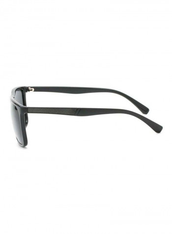Men's Polarized Rectangular Sunglasses - Lens Size: 65 mm