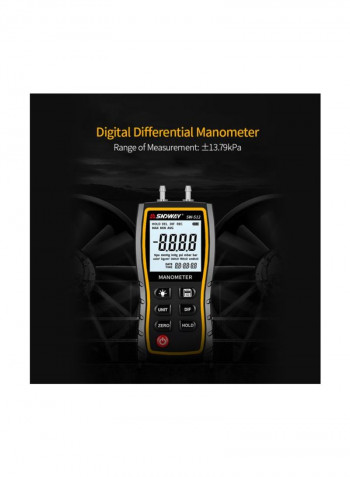High Precision Differential Manometer Black/Yellow