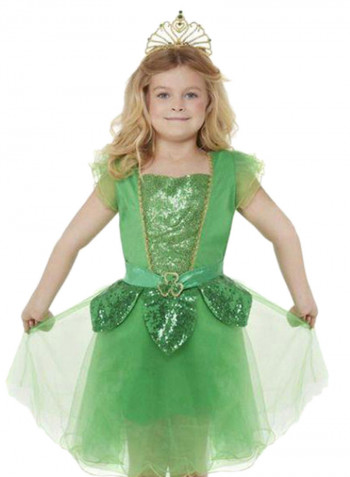 Deluxe St Patrick's Day Glitter Fairy Costume S