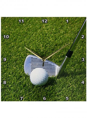Golf Club Wall Clock Multicolour 13x13inch