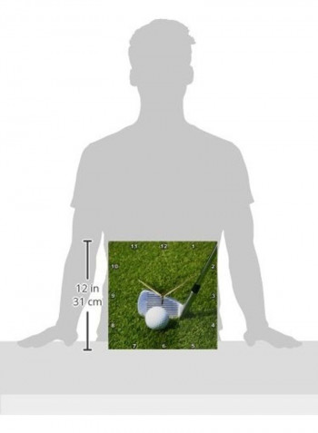 Golf Club Wall Clock Multicolour 13x13inch