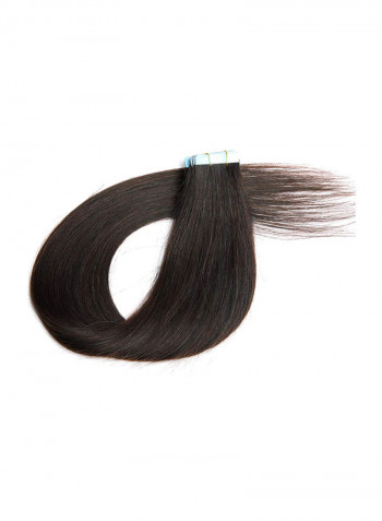 Long Straight Human Hair Extension #2 Dark Brown 20inch